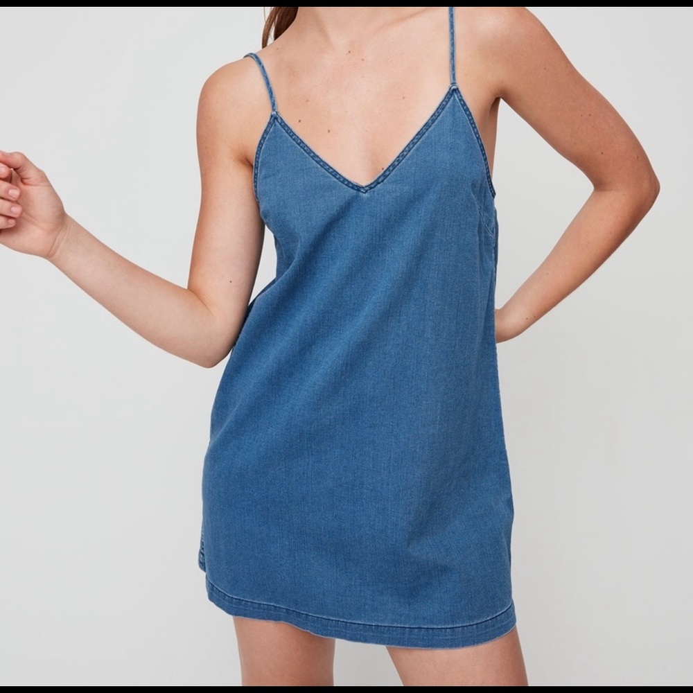wilfred free denim dress